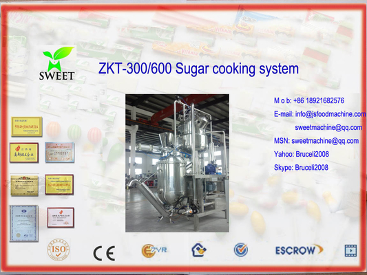 Azúcar ZKT-300/600 que cocina la máquina con el tanque areated aire